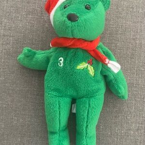 Vintage 1998 Alex Rodriguez #3 Plush Bear – Holiday / Christmas Teddy – MLB